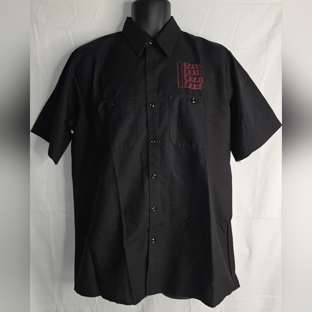 RED KAP Mechanic Shirt Tall Boys Brass Band Size Large CJ-2866
